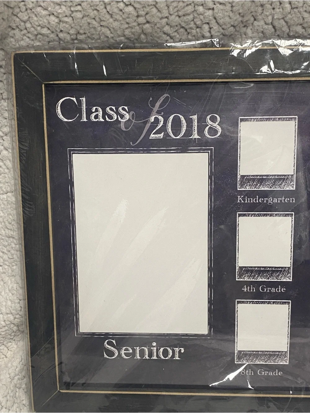 School Years Picture Frame Pre-K to 12, Black Frame 2018, 20*14 New